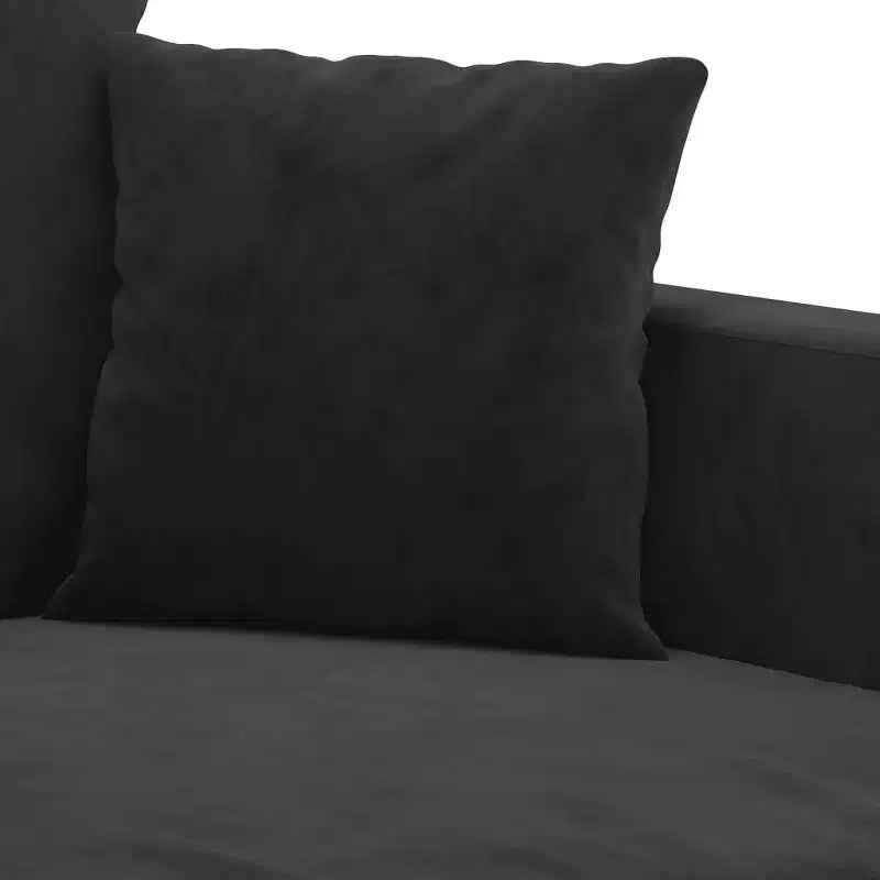 vidaXL 2-Seater Sofa Black 47.2 Velvet