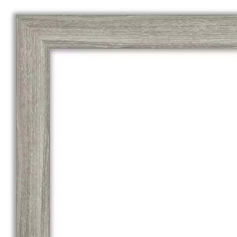 Dove Graywash Narrow Framed Bathroom Vanity Wall Mirror - Amanti Art
